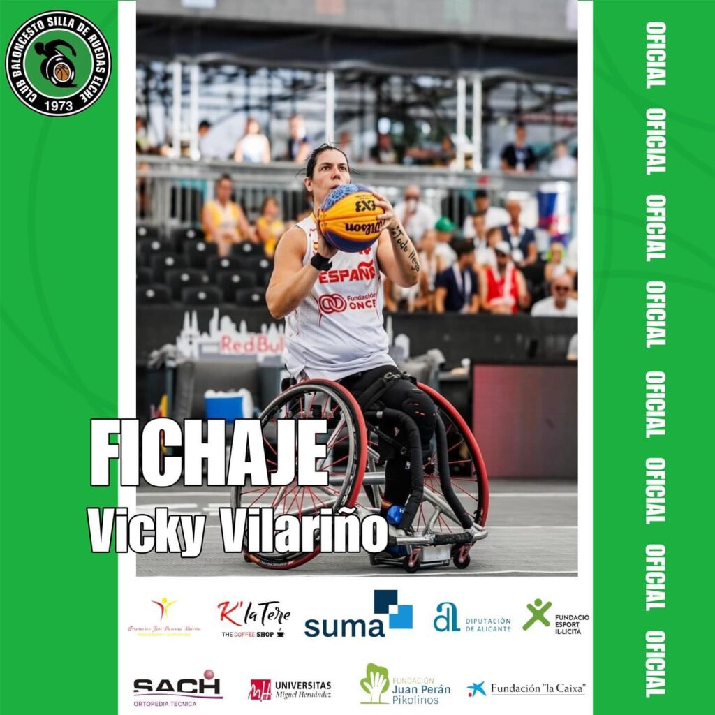 Vicky Vilariño, nuevo fichaje estrella del Club Baloncesto Silla de Ruedas Elche