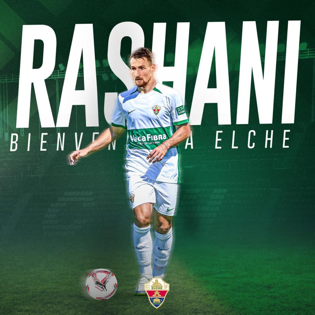 El Elche CF anuncia el fichaje del internacional Elbasan Rashani