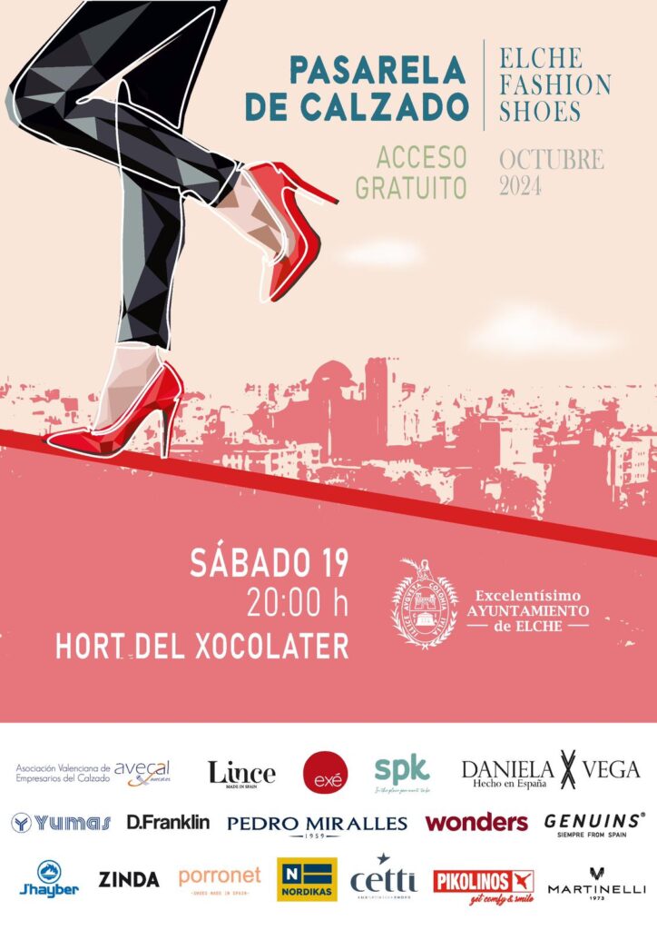 El Hort del Xocolater acoge la pasarela Elche FashionShoes con la participación de 14 marcas de calzado ilicitano