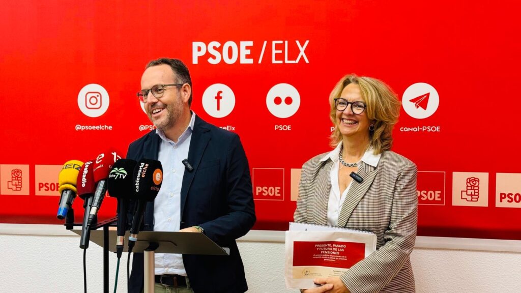 El PSOE defiende en Elche la sostenibilidad del sistema público de pensiones y su revalorización