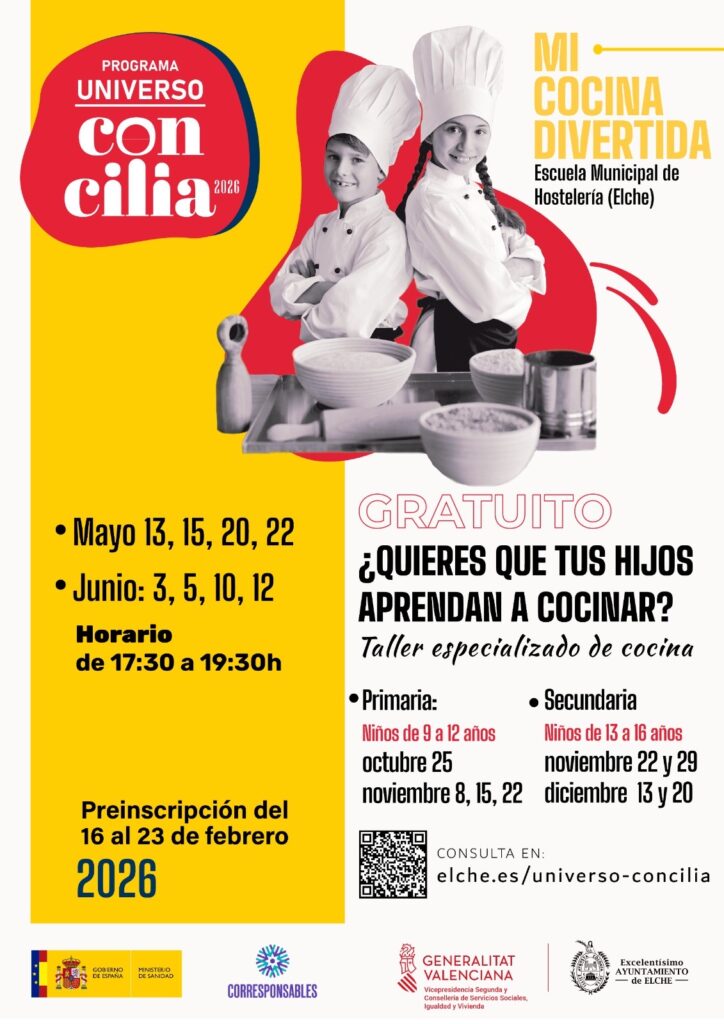 Elche lanza ‘Universo Concilia’ con actividades gratuitas para menores de 6 a 12 años