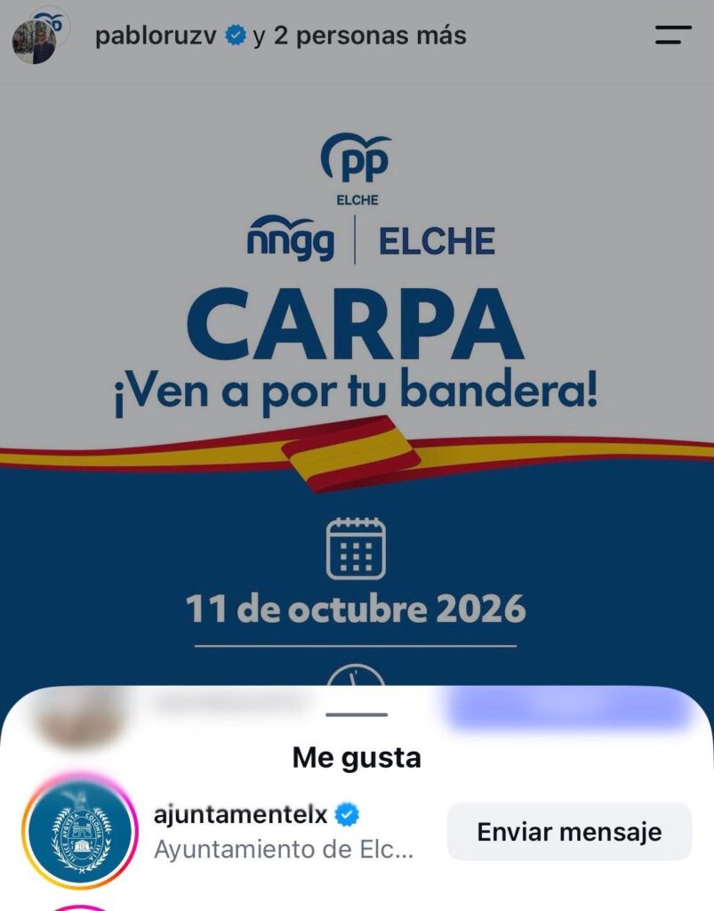 El PSOE de Elche dice que denunciará ante el Síndic los ‘likes’ de la cuenta municipal a publicaciones del PP