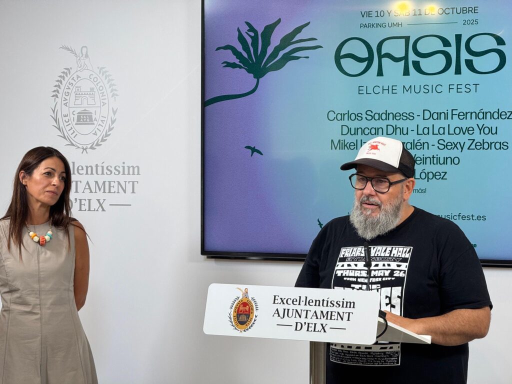 Elche acogerá la primera edición del Oasis Elche Music Fest con más de 20 actuaciones en directo