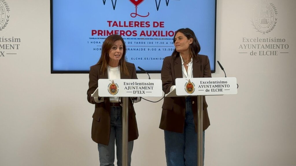 Elche enseña a salvar vidas con talleres gratuitos de RCP, primeros auxilios y uso del desfibrilador