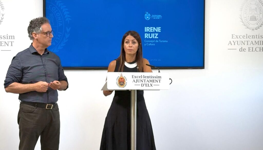 Irene Ruiz valora positivamente la evolución del turismo en Elche durante el primer semestre de 2025