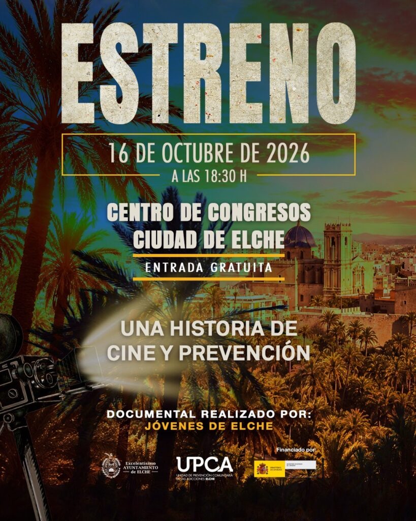 Jóvenes de ocho institutos de Elche protagonizan un documental para prevenir las conductas adictivas