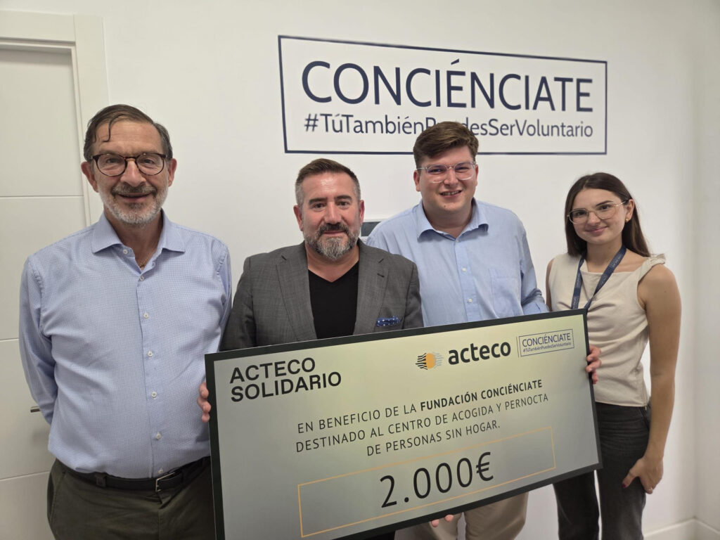 ACTECO refuerza su compromiso social apoyando a la Fundación Conciénciate de Elche